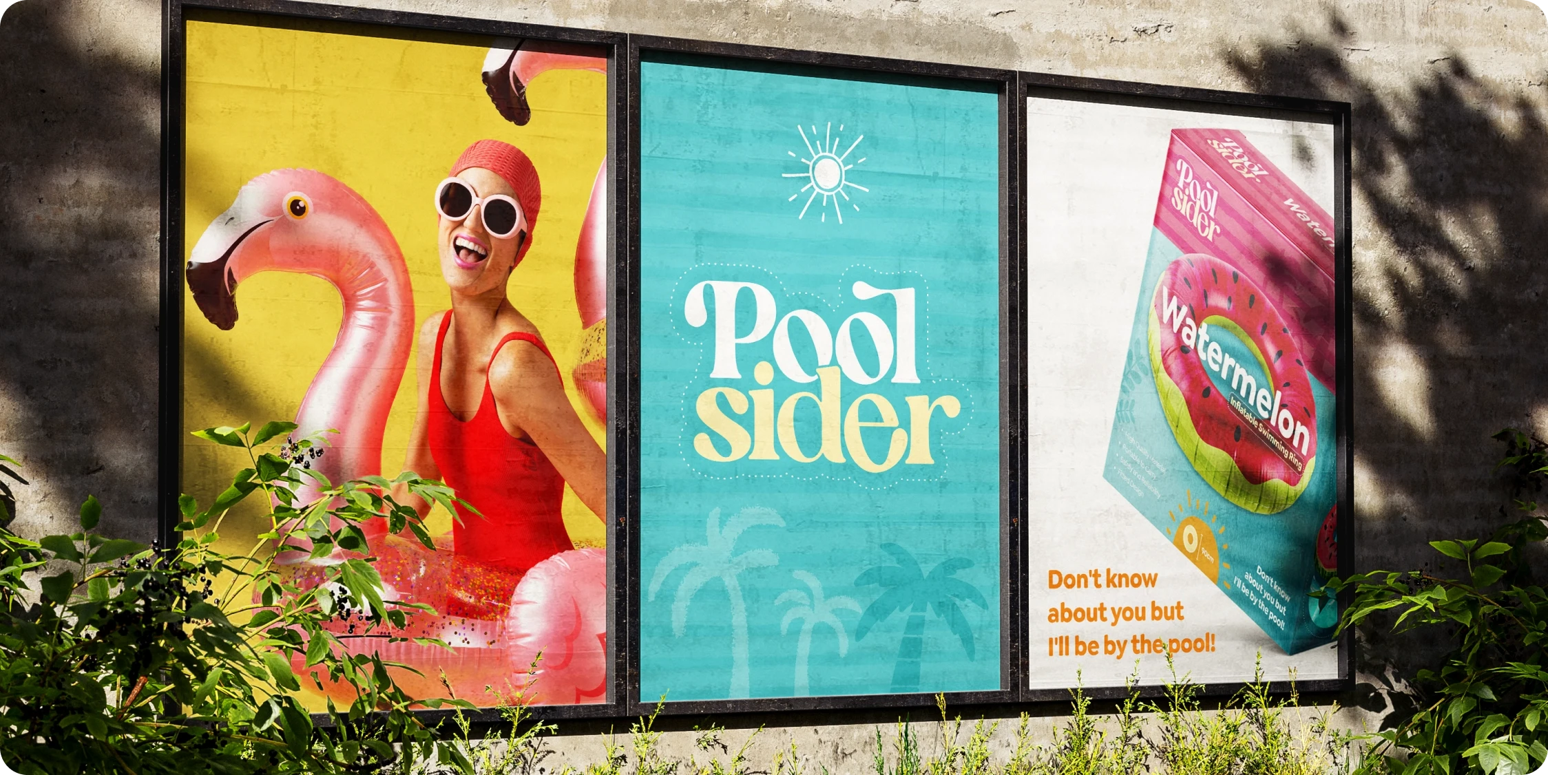 Pool Sider campaign on an outdoor billboard