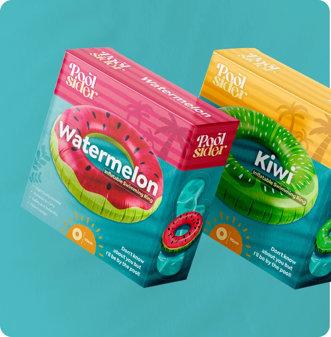 Pool Sider Watermelon and Kiwi float boxes