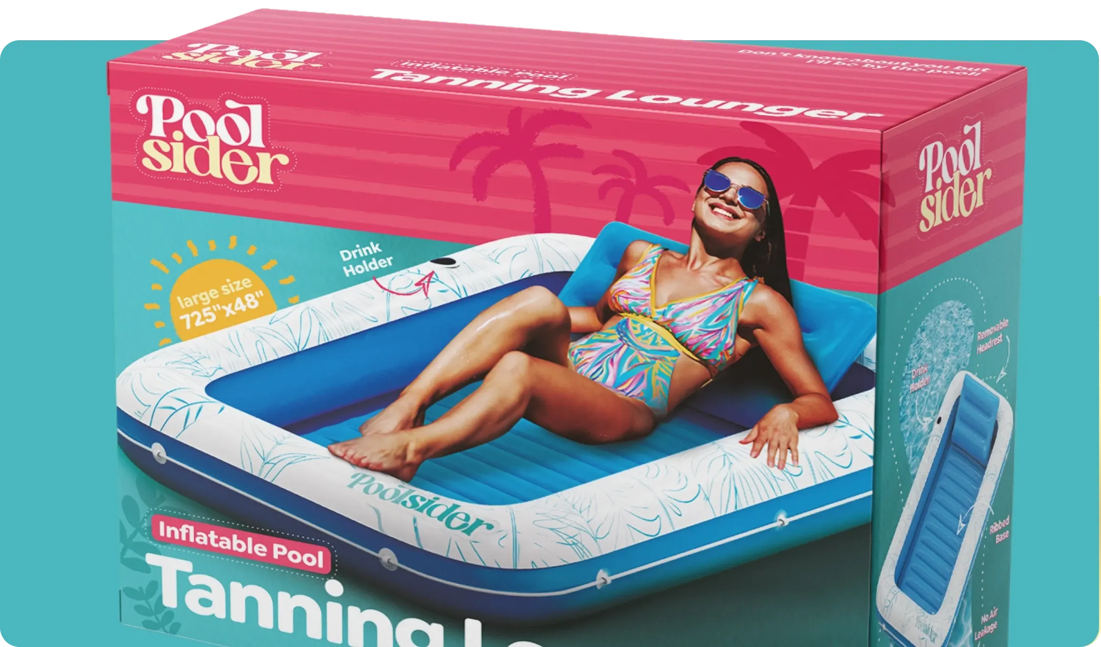 Pool Sider Tanning Lounger box